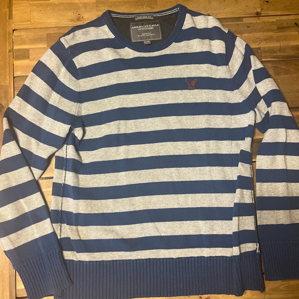 Men’s American Eagle vintage fit Xl striped sweater casual fall